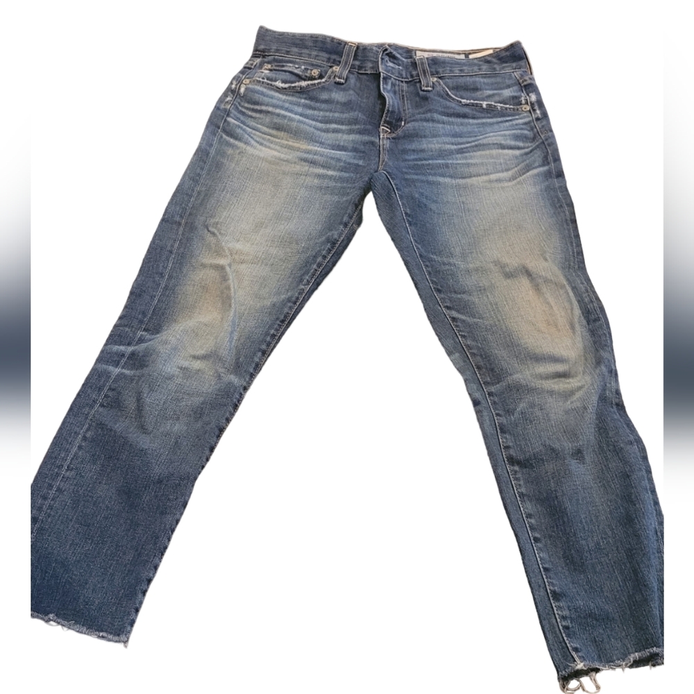 Ag Adriano Goldschmied Distressed Ag-ed Ex Boyfriend Slouchy Slim 25R